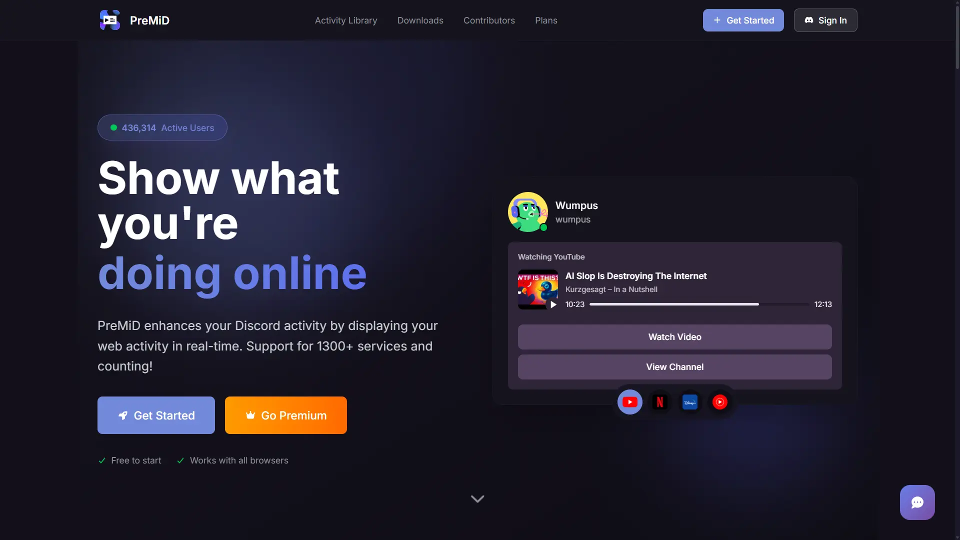 PreMiD 公式サイト - premid.app